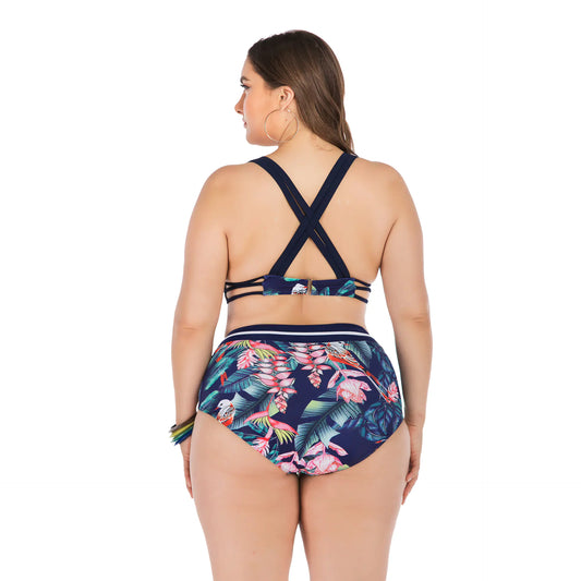 Trajes de baño de bikini de talla grande para mujer con copas grandes