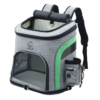 Mochila Transpirable para Gatos y Mascotas Pequeñas