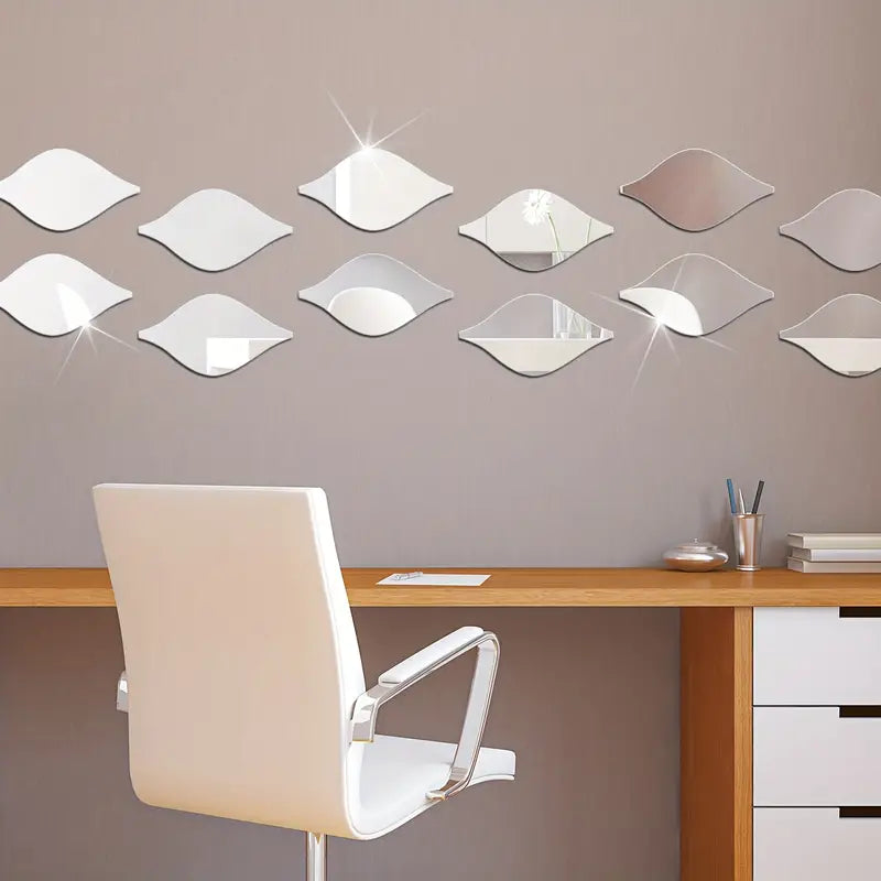 Pegatinas de Espejo en Forma de Gota de Agua