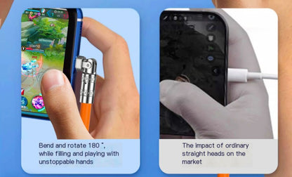 Cable de carga de aleación de zinc de 120 W con rotación de 180° (individual)