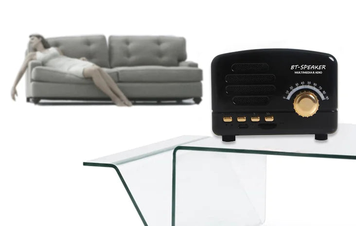 Mini Altavoz y Sistema de Sonido Retro