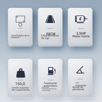 Caminadora Con velocidades Eléctrica Inclinable para Gimnasios