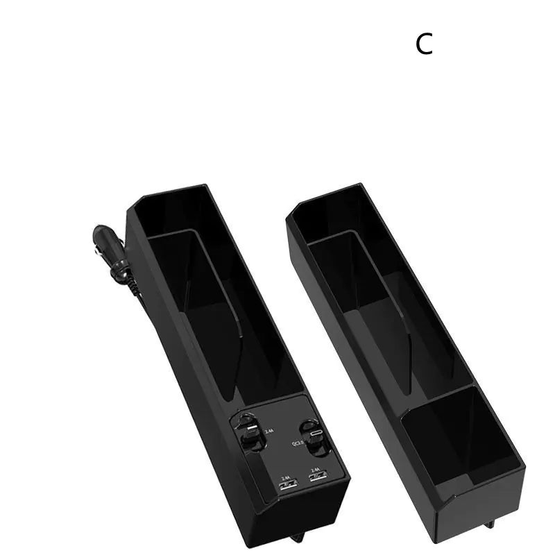 Caja de Almacenamiento  Coche con Cargador Retráctil