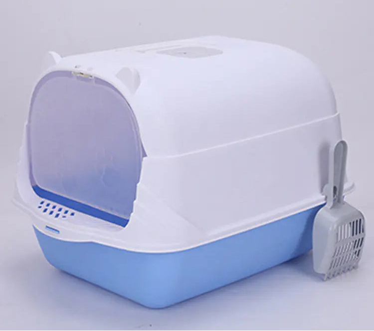 Arenero grande semi cerrado para gatos grandes