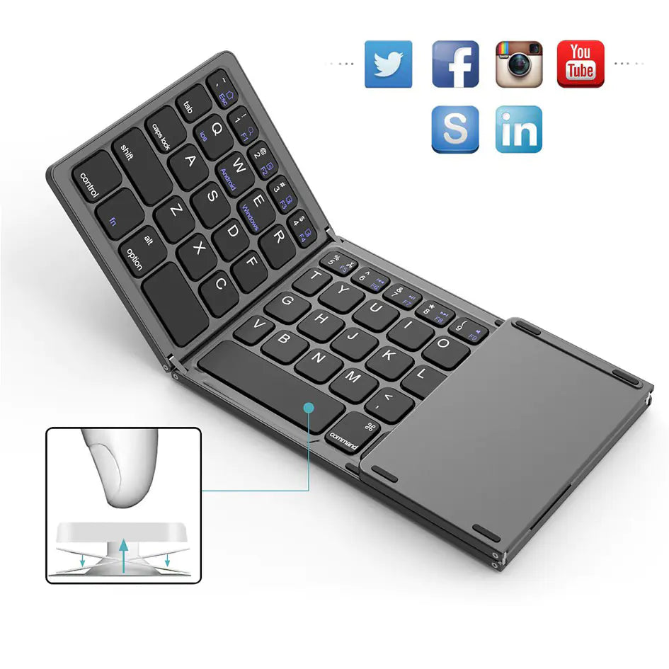 Teclado Plegable Bluetooth Inalámbrico Mini BO33