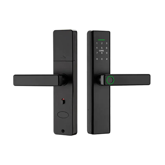 Cerradura Inteligente para Puertas de Madera o aluminio con Contraseña y Huella Dactilar