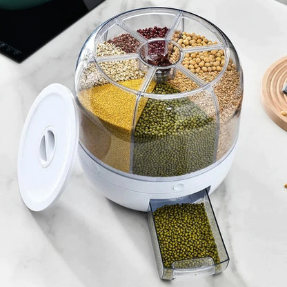 Caja de Almacenamiento Dispensadora de Granos Rotativa