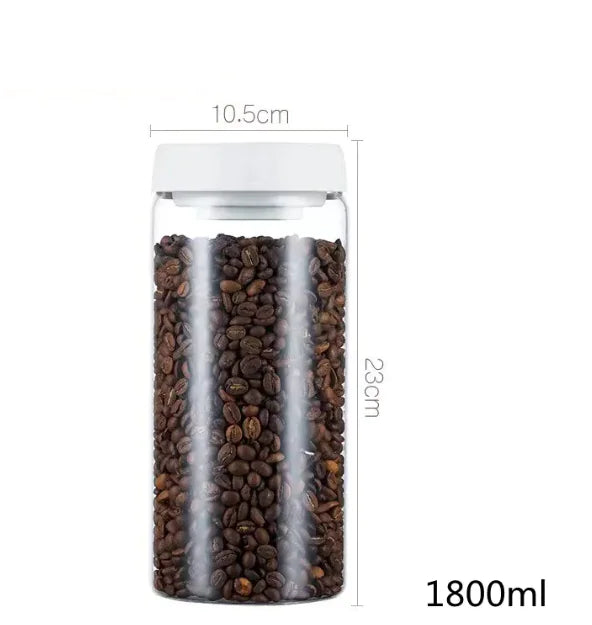 Set de Frascos de Vidrio con Sellado al Vacío