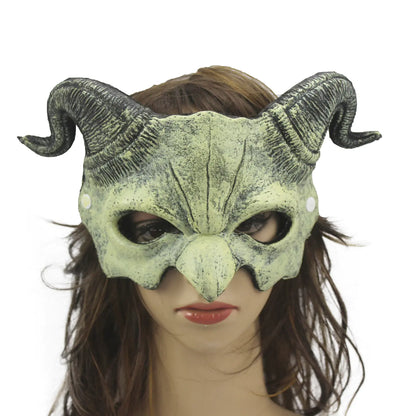 Mascara Demonio con cuernos para Halloween
