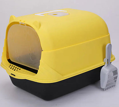 Arenero grande semi cerrado para gatos grandes