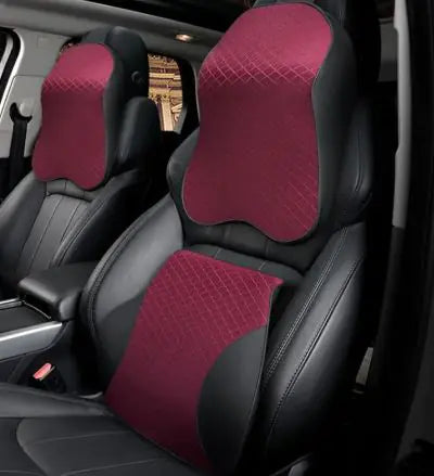 Set de Cojines para Cuello y Cintura de Espuma Viscoelástica para Coche