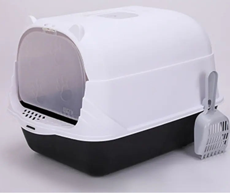 Arenero grande semi cerrado para gatos grandes