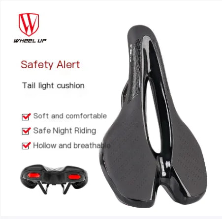 Asiento de Bicicleta semi profesional de Montaña o Ruta con Accesorios de Luz Trasera