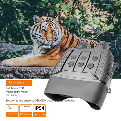 Binoculares de visión nocturna infrarroja con WiFi y doble pantalla