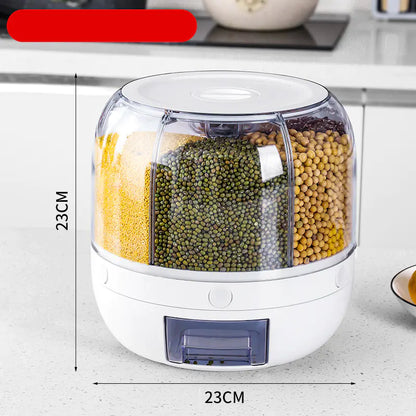 Caja de Almacenamiento Dispensadora de Granos Rotativa