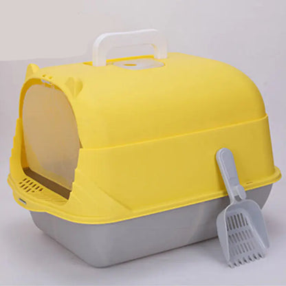 Arenero grande semi cerrado para gatos grandes