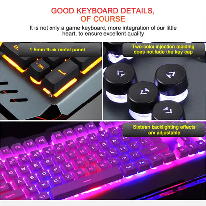 Teclado Mecánico Ergonómico con Retroiluminación RGB GAMER