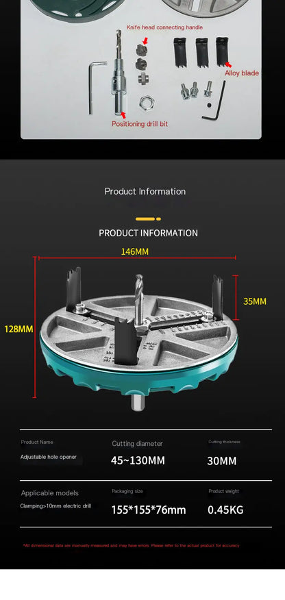 Sierra de Corona Ajustable para Esmeriladora