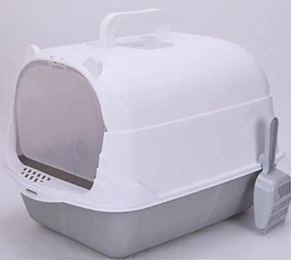 Arenero grande semi cerrado para gatos grandes