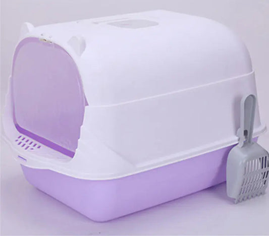 Arenero grande semi cerrado para gatos grandes