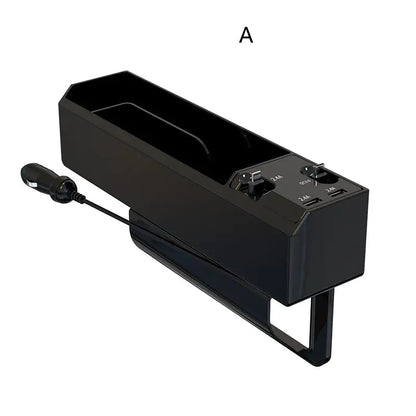 Caja de Almacenamiento  Coche con Cargador Retráctil
