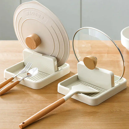 Estante para Tapas de Ollas de Cocina