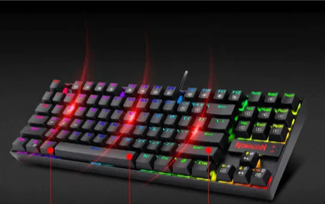 Teclado REDRAGON Mecánico para Gaming de 87 Teclas – Interruptor Verde