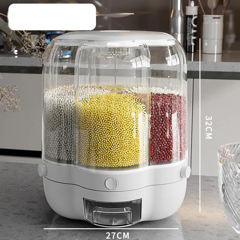 Caja de Almacenamiento Dispensadora de Granos Rotativa