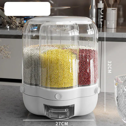 Caja de Almacenamiento Dispensadora de Granos Rotativa
