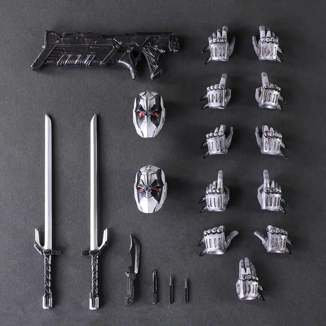 Deadpool Gris de Marvel Figura de Acción Articulada