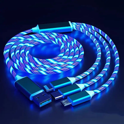 Cable de Carga USB Tipo-C con LED Luminoso
