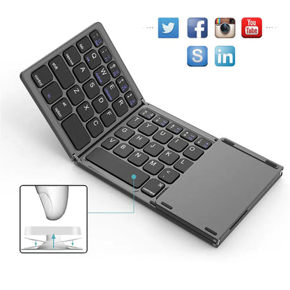 Teclado Plegable Bluetooth Inalámbrico Mini BO33