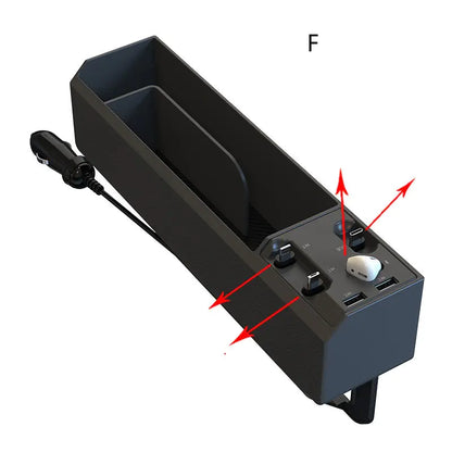 Caja de Almacenamiento  Coche con Cargador Retráctil