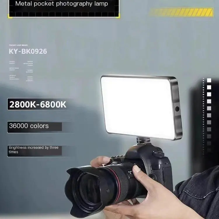 Luz de Relleno de Color Inalámbrica RGB para Fotografía y Transmisiones en Vivo