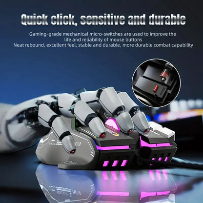 Ratón Alambrico GAMER , iluminación RGB y 12800 DPI