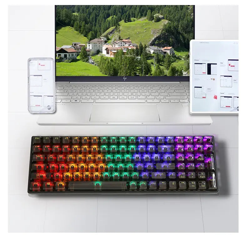 Teclado K10 Mecánico para Gaming con Teclas Transparentes