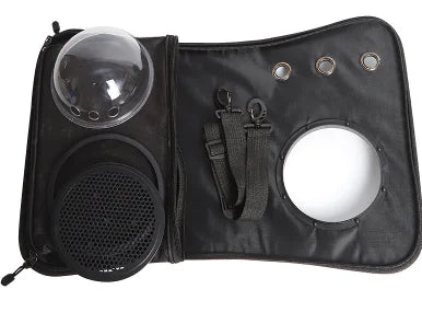 Mochila Plegable con burbuja para Gato, Diseño de Malla Transpirable