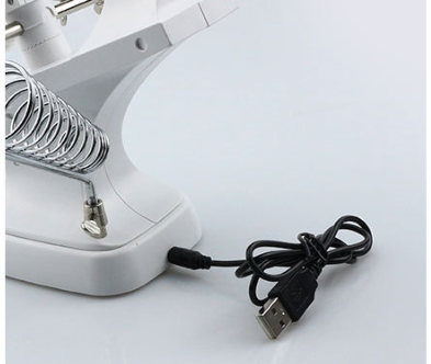 Lupa de Escritorio para Soldadura 3X/4.5X con Pinza Cocodrilo y LED