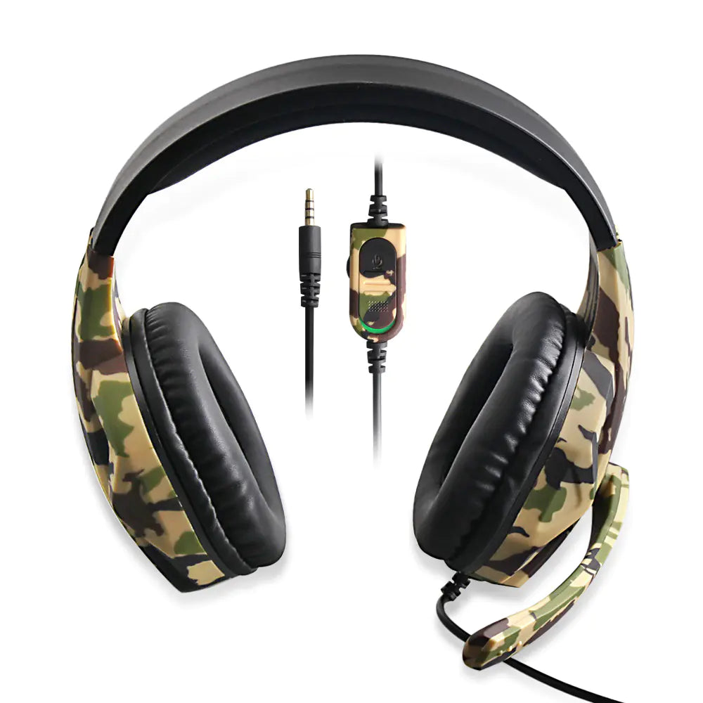 Auriculares para PS4 y PC con Cable y Micrófono