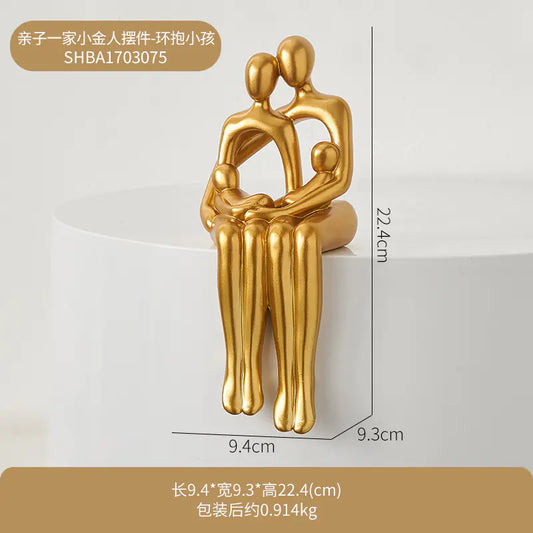 Estante de Escritorio de Resina Original, Decoración Abstracta para Oficina en Casa