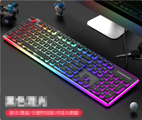 Teclado Mecánico Ergonómico con Retroiluminación RGB GAMER