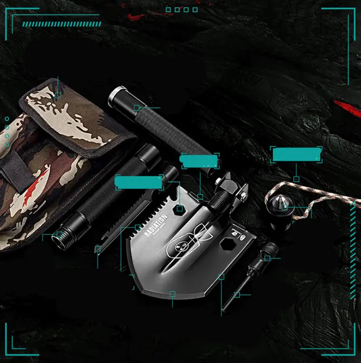 Pala Estilo Militar Multifuncional Plegable para campamento