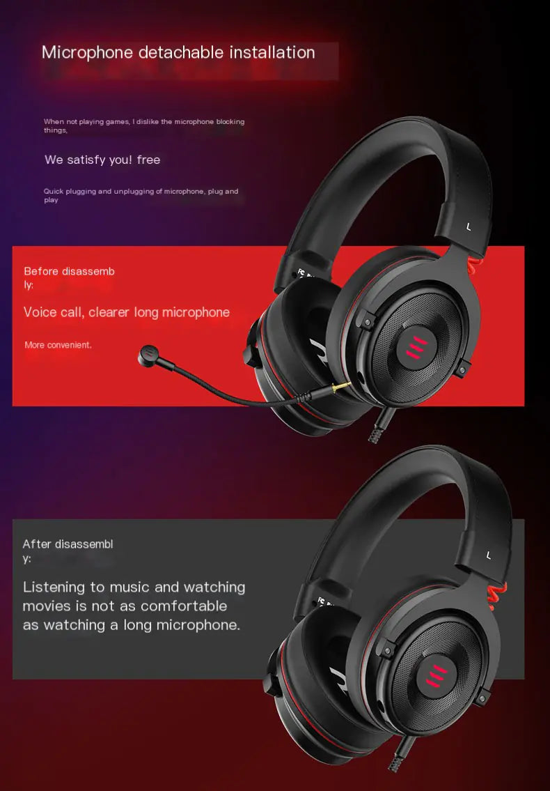 Auriculares para Juegos EKSA con Sonido Envolvente 7.1