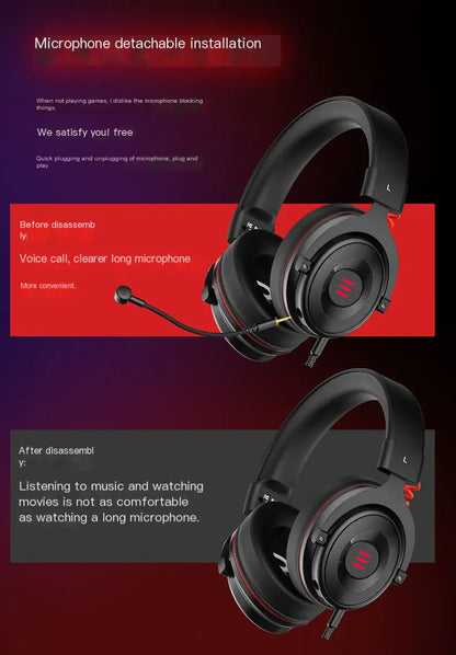 Auriculares para Juegos EKSA con Sonido Envolvente 7.1