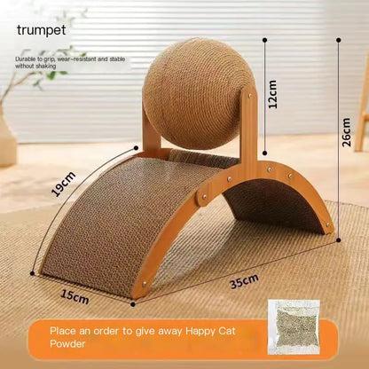 CatBall™ Poste Rascador - Juguete Vertical Duradero para Gatos (Una Pieza)