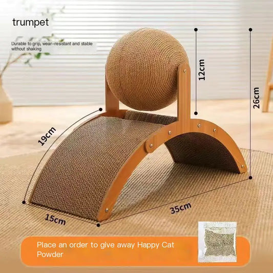 CatBall™ Poste Rascador - Juguete Vertical Duradero para Gatos (Una Pieza)