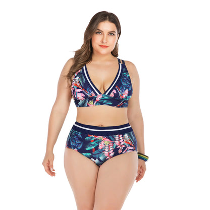 Trajes de baño de bikini de talla grande para mujer con copas grandes