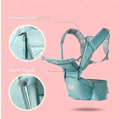 Portabebés con Asiento de Cadera para Llevar al Frente