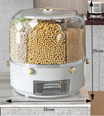 Caja de Almacenamiento Dispensadora de Granos Rotativa
