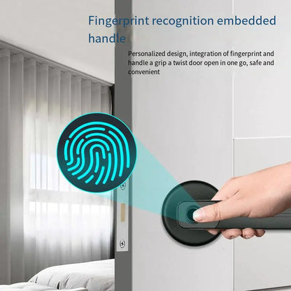 Cerradura Inteligente con Huella Dactilar para Puertas de Dormitorio y Oficina